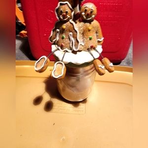 Gingerbread candle topper. Candle not included